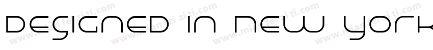 Designed in New York Made in PRC字体转换